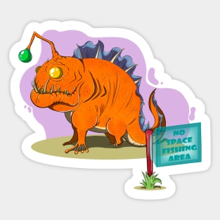 "Cute" Lake Monster Sticker